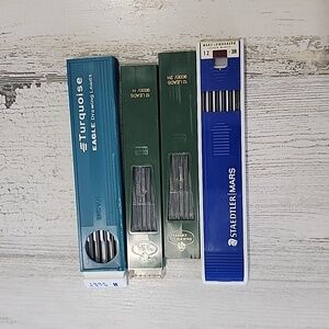 Drawing leads fine arts Size H 2H 3H Staedtler Faber-Castell Berol